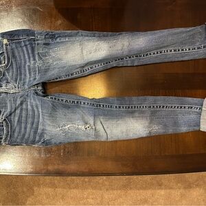 Stylish Blue Distressed Women Jeans miss me Y2K